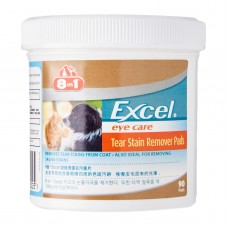 8 in 1 Excel Tear Stain Remover Pads  (90 pads), E-20025, cat Eye Care, Excel, cat Grooming, catsmart, Grooming, Eye Care